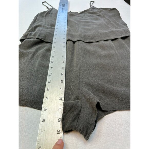 LAVENDER BROWN Gray Shorts Romper, Women's Size M - Picture 10 of 11